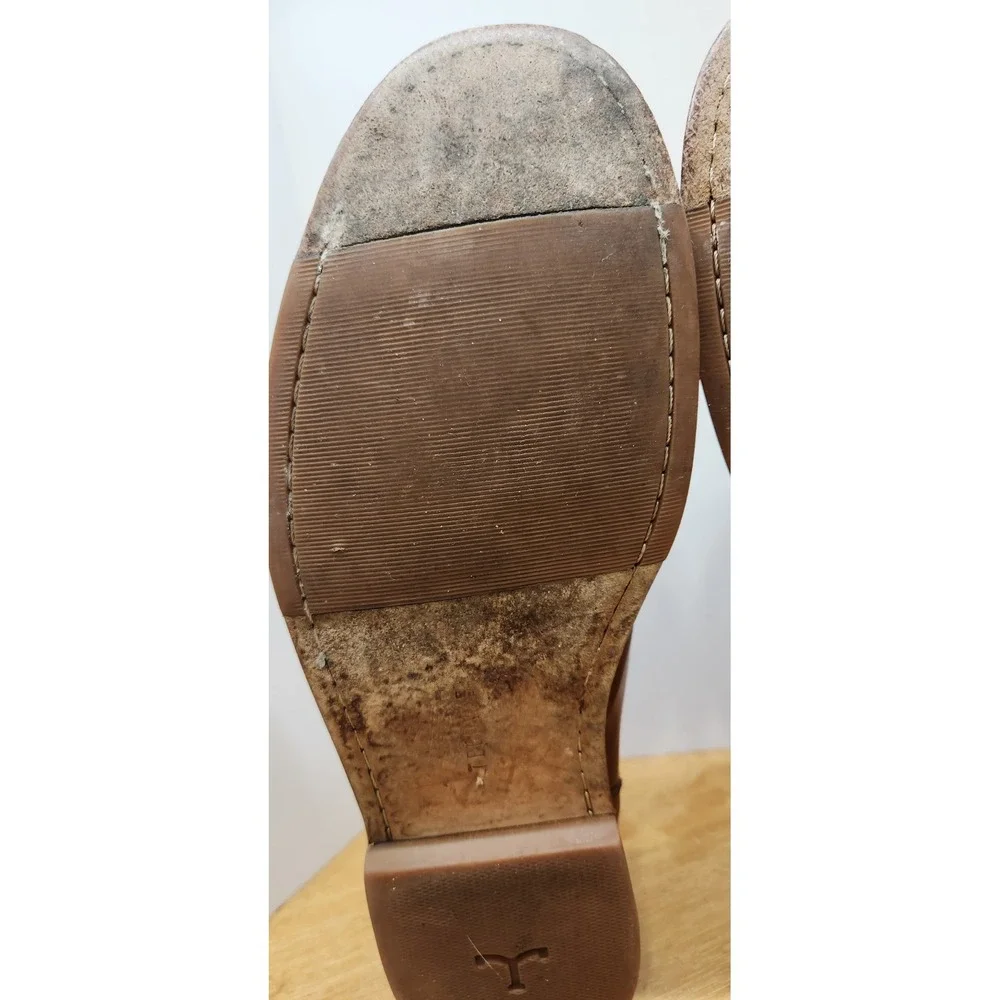 Tecovas The Monterey Mens 11.5 EE Bourbon Calfskin Leather Venetian Loafers 1004